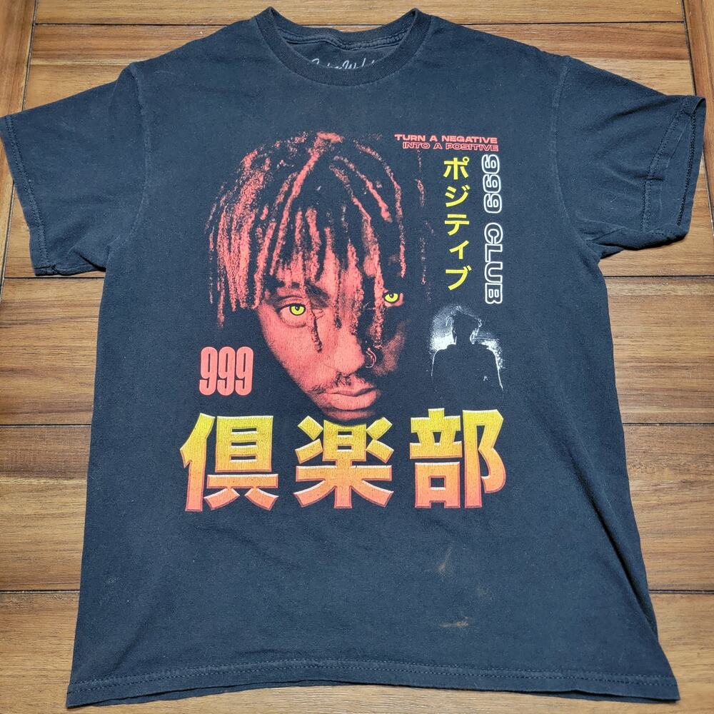 Juice Wrld Black Unisex Tee "999 Club" - Size Medium